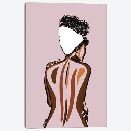 Love Your Body V Canvas Print #NRX53} by NoelleRx Art Print