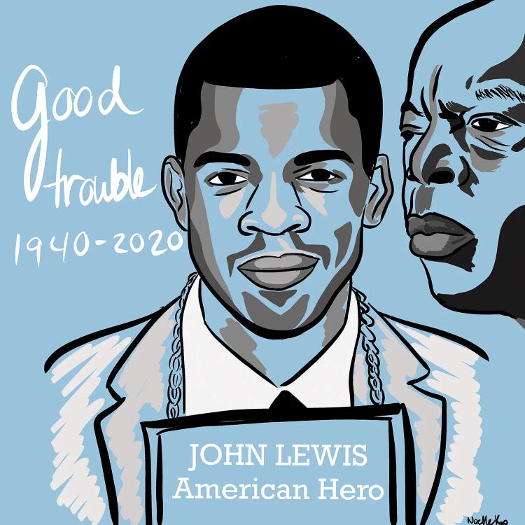 Good Trouble by NoelleRx wall art