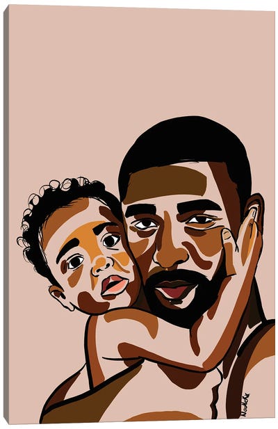 Daddy’s Baby III Canvas Art Print - Fatherly Love