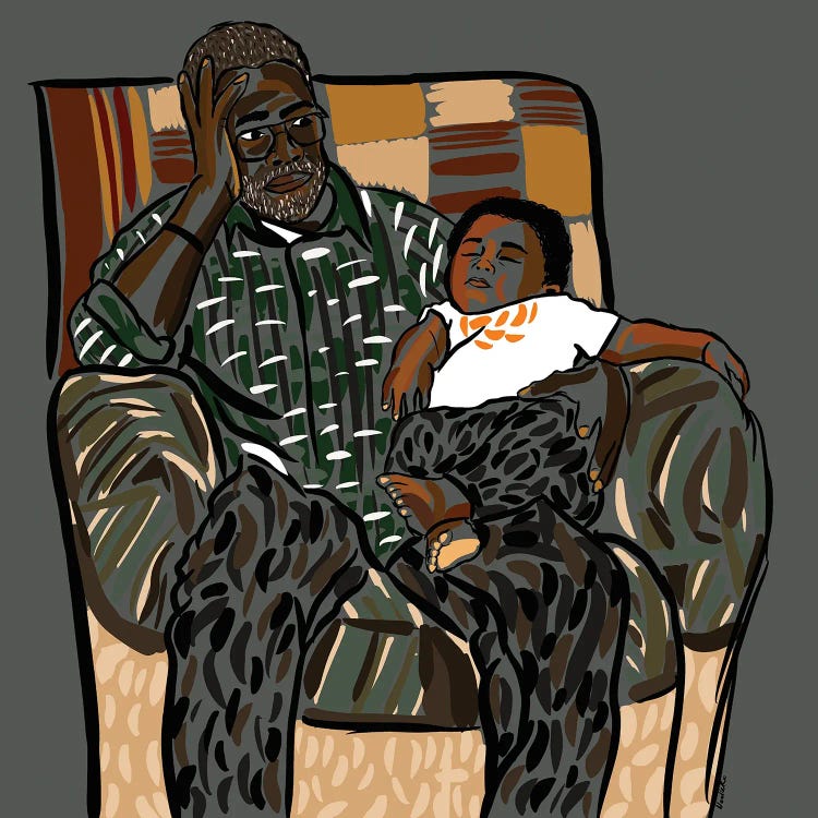 Poppop’s Boy by NoelleRx wall art