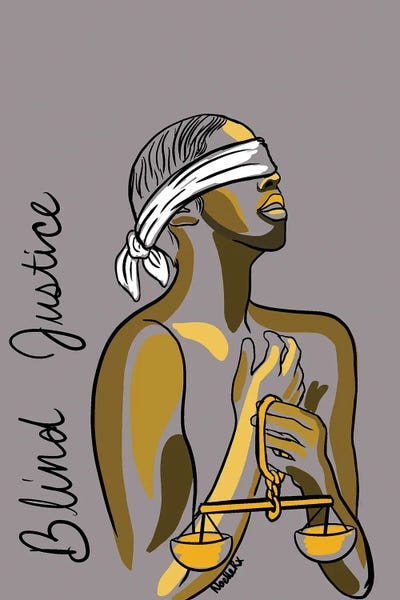 Black Lives Matter: Blind Justice by NoelleRx