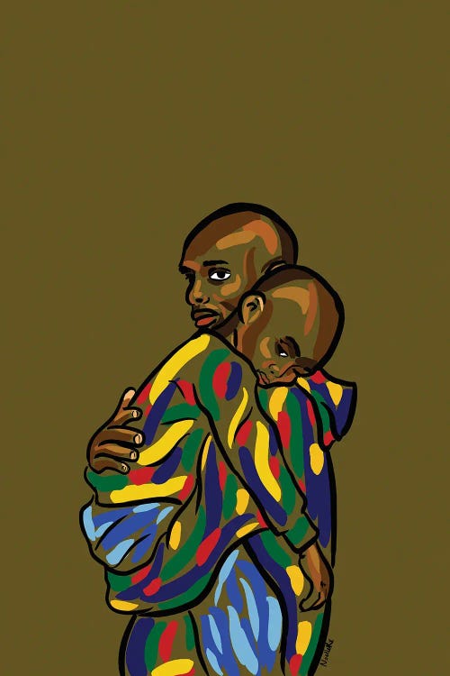 Daddy & Me I by NoelleRx wall art