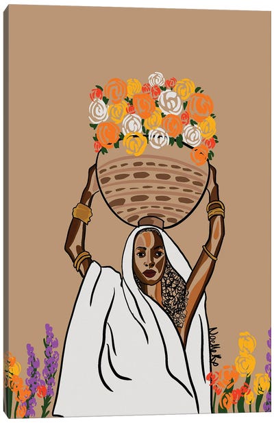 Wild Flower Reupload Canvas Art Print - African Culture