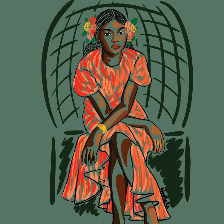 Orang Dress by NoelleRx wall art