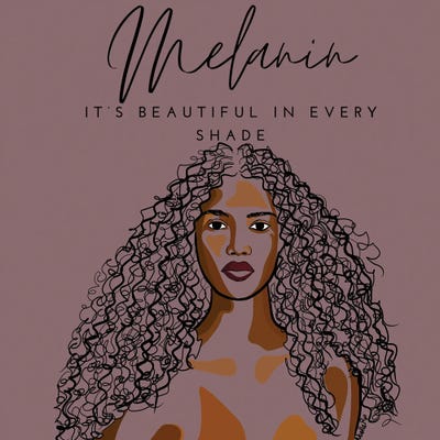 Melanin IV by NoelleRx art print