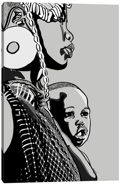 Mommy’s Baby III Canvas Art Print - Black Love Art