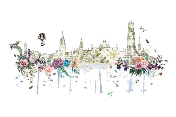 Bruges Collage Skyline