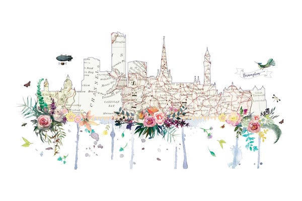 Birmingham Collage Skyline