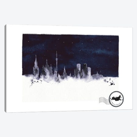 Moscow At Night Skyline Canvas Print #NRY129} by Natalie Ryan Canvas Art Print
