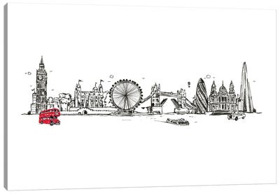 London Skyline Canvas Art Print - Natalie Ryan