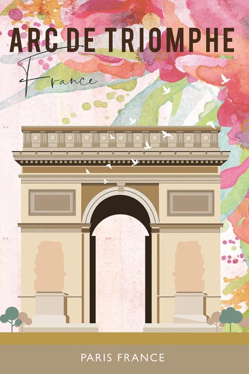 Arc de Triomphe Travel Poster
