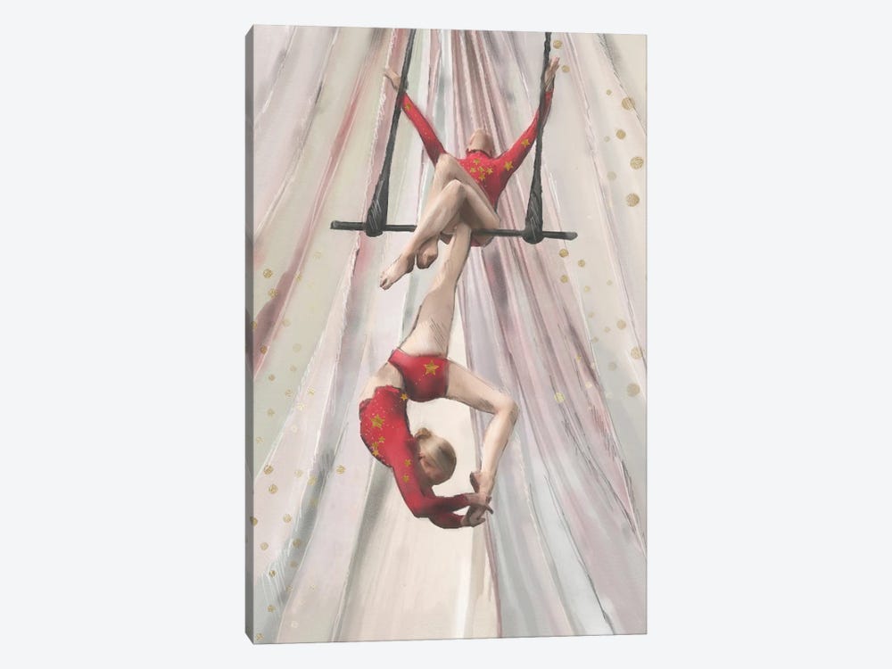 Ariel Girls On Swing, Harmony by Natalie Ryan 1-piece Canvas Wall Art