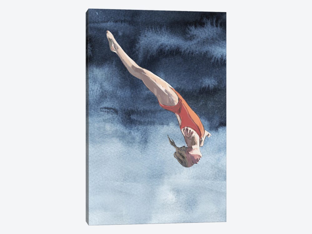 Dive Girl Glide by Natalie Ryan 1-piece Canvas Art