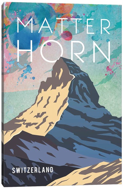 Matterhorn Travel Poster Canvas Art Print - Switzerland