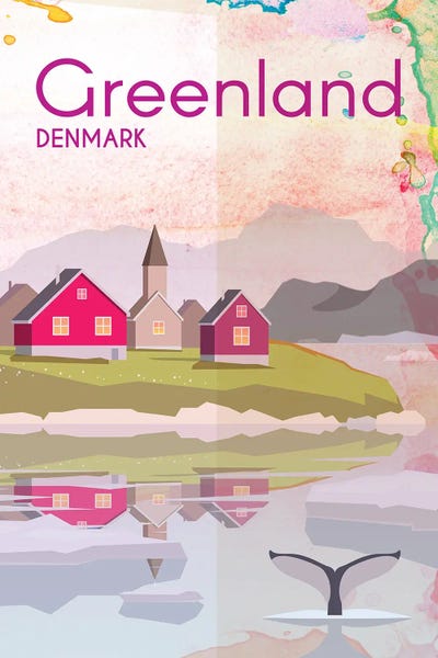 Greenland: Greenland Travel Poster by Natalie Ryan