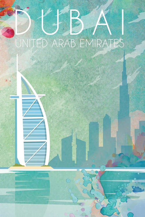 Dubai II Travel Poster