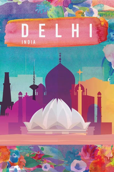 Delhi Travel Poster