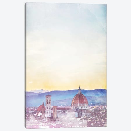 Florence Travel Poster Canvas Print #NRY44} by Natalie Ryan Canvas Art