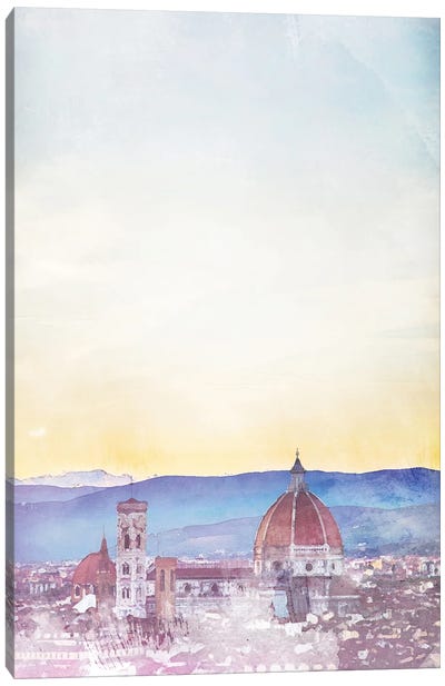 Florence Travel Poster Canvas Art Print - Florence Art