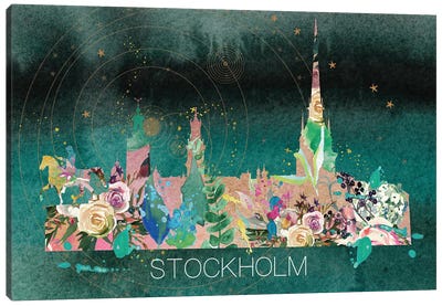Stockholm Skyline Canvas Art Print - Stockholm