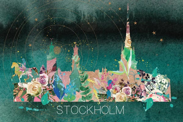 Natalie Ryan: Stockholm Skyline by Natalie Ryan