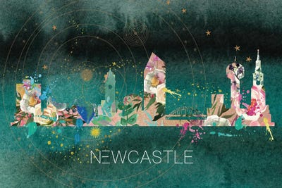 Newcastle Skyline by Natalie Ryan canvas print