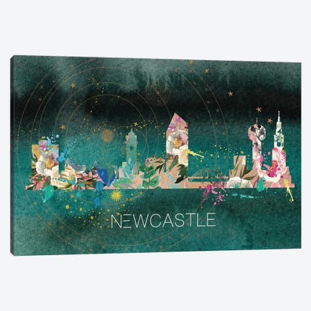 Newcastle Skyline Canvas Print #NRY48} by Natalie Ryan Canvas Print