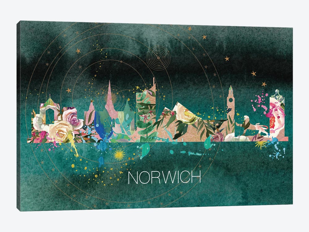 Norwich Skyline by Natalie Ryan 1-piece Art Print