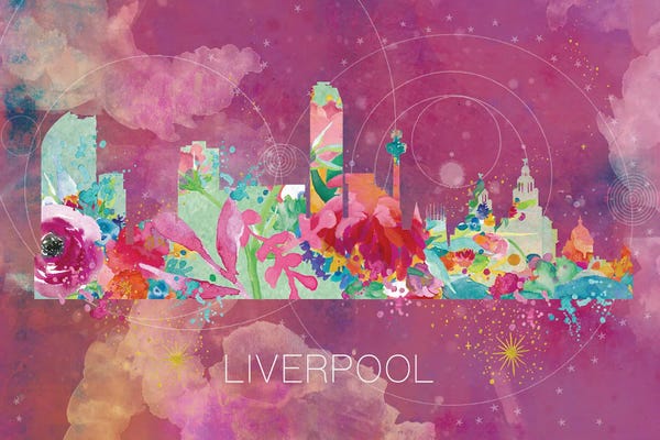 Liverpool: Liverpool Skyline by Natalie Ryan