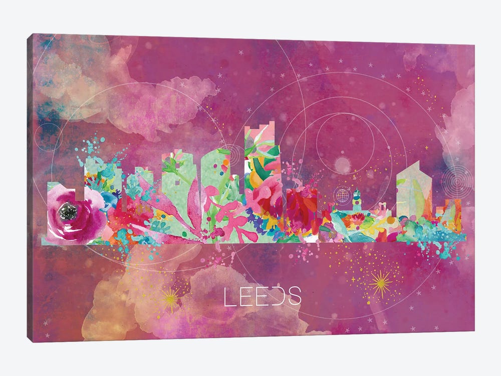 Leeds Skyline by Natalie Ryan 1-piece Canvas Art
