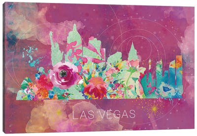 Vegas Skyline Canvas Art Print - Las Vegas Art