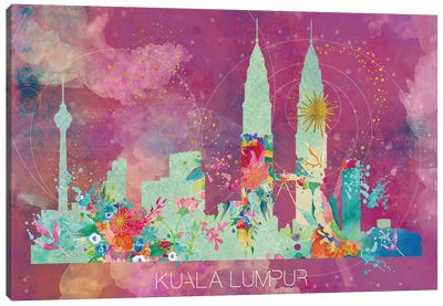 Kuala Lumpur Skyline Canvas Art Print - Natalie Ryan