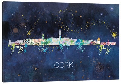 Cork Skyline Canvas Art Print - Natalie Ryan