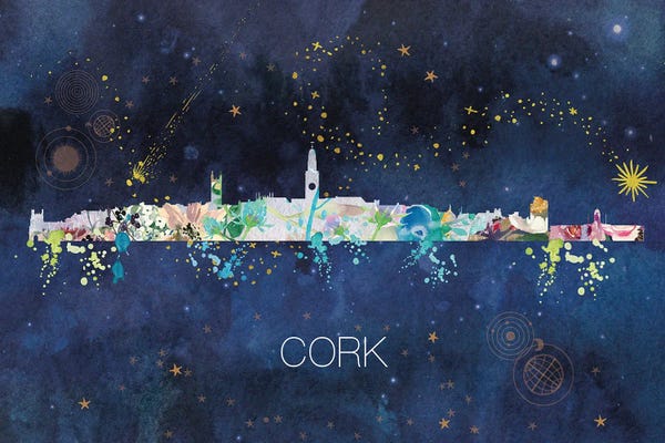 Natalie Ryan: Cork Skyline by Natalie Ryan