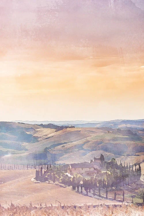 Tuscany Travel Poster by Natalie Ryan wall art