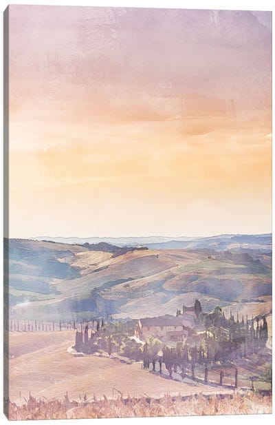 Tuscany Travel Poster Canvas Art Print - Natalie Ryan