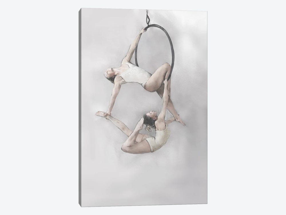 Two Girls On A Hoop by Natalie Ryan 1-piece Canvas Artwork