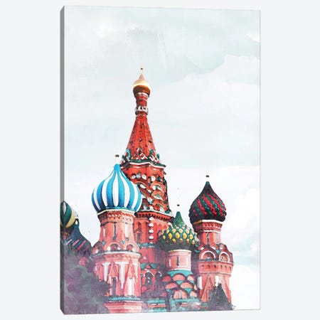 Russia Travel Poster Canvas Print #NRY61} by Natalie Ryan Canvas Art Print