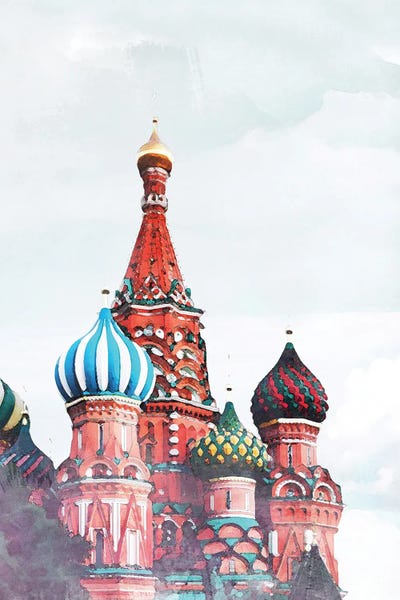 Natalie Ryan: Russia Travel Poster by Natalie Ryan
