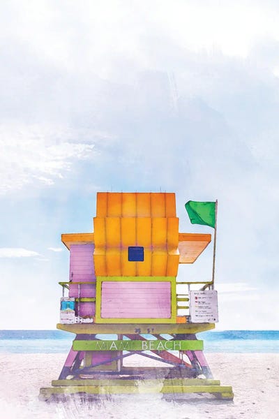 Natalie Ryan: Miami Ii Travel Poster by Natalie Ryan