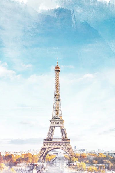 Natalie Ryan: I Love Paris Travel Poster by Natalie Ryan