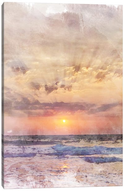 Goa Sunset Travel Poster Canvas Art Print - Natalie Ryan