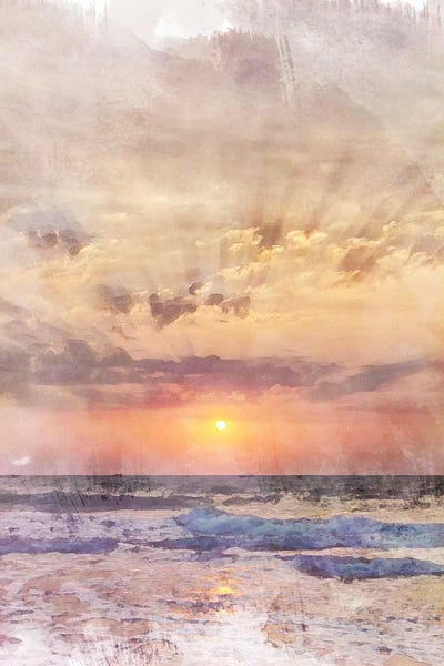 India: Goa Sunset Travel Poster by Natalie Ryan