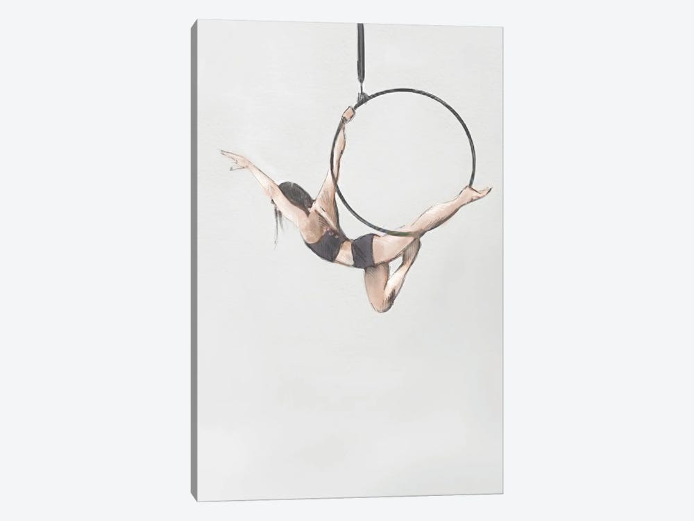 Ariel Girl On A Hoop by Natalie Ryan 1-piece Canvas Art Print