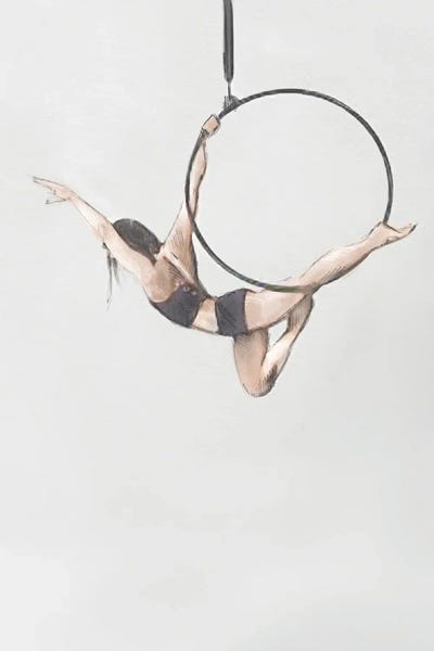 Ariel Girl On A Hoop
