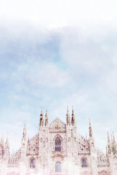 Duomo Milan Travel Poster by Natalie Ryan canvas print