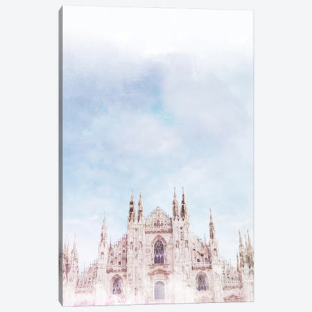 Duomo Milan Travel Poster Canvas Print #NRY70} by Natalie Ryan Canvas Artwork