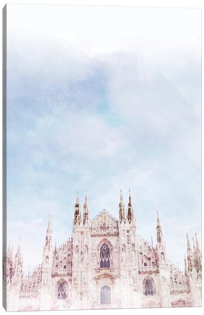Duomo Milan Travel Poster Canvas Art Print - Natalie Ryan