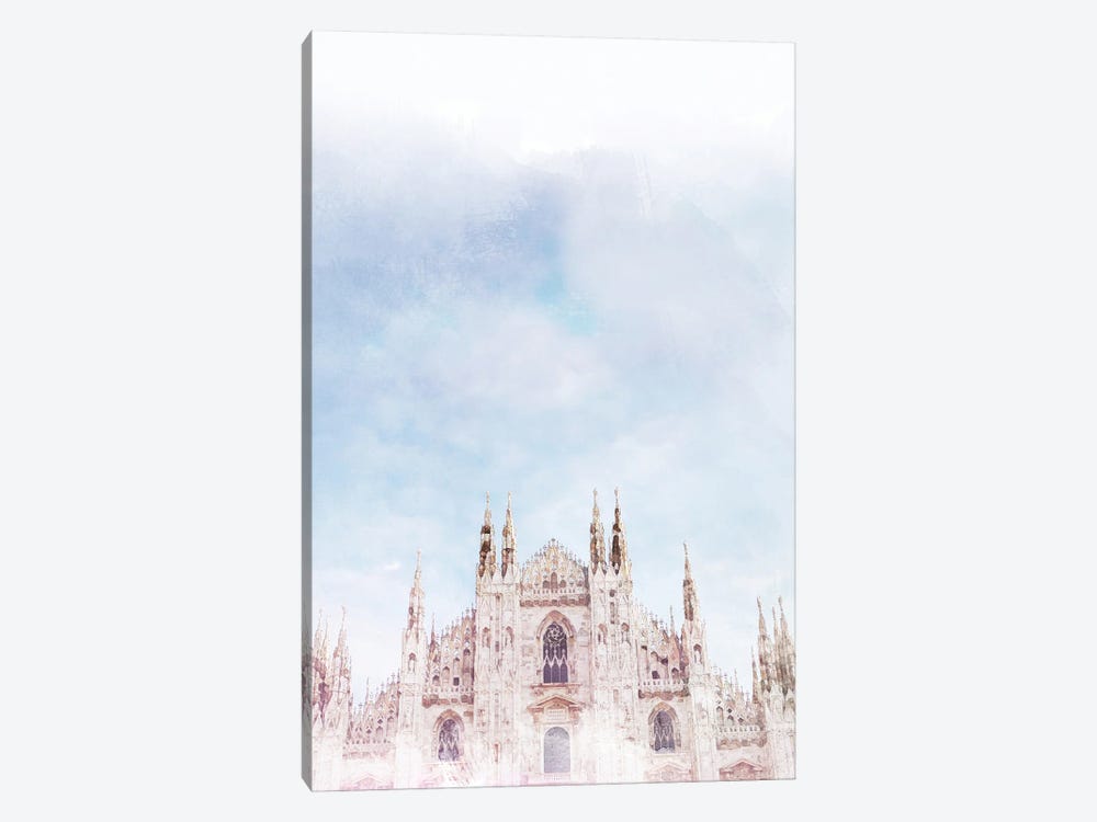 Duomo Milan Travel Poster by Natalie Ryan 1-piece Canvas Art Print