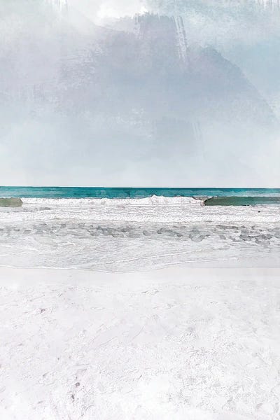 Rolling Waves Travel Poster by Natalie Ryan canvas print